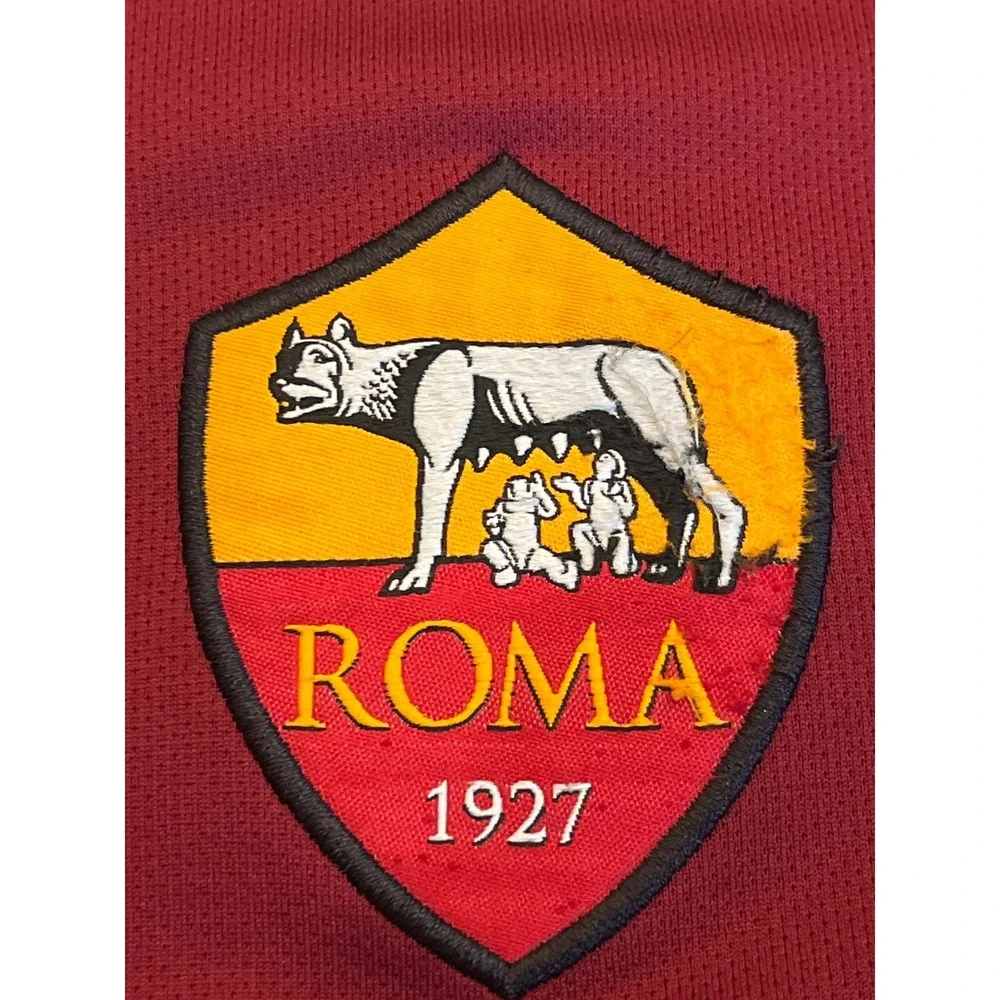 Nike AS Roma Soccer Jersey Mens XL Burgundy Gold‎ Dri-FIT Training Shirt 1927